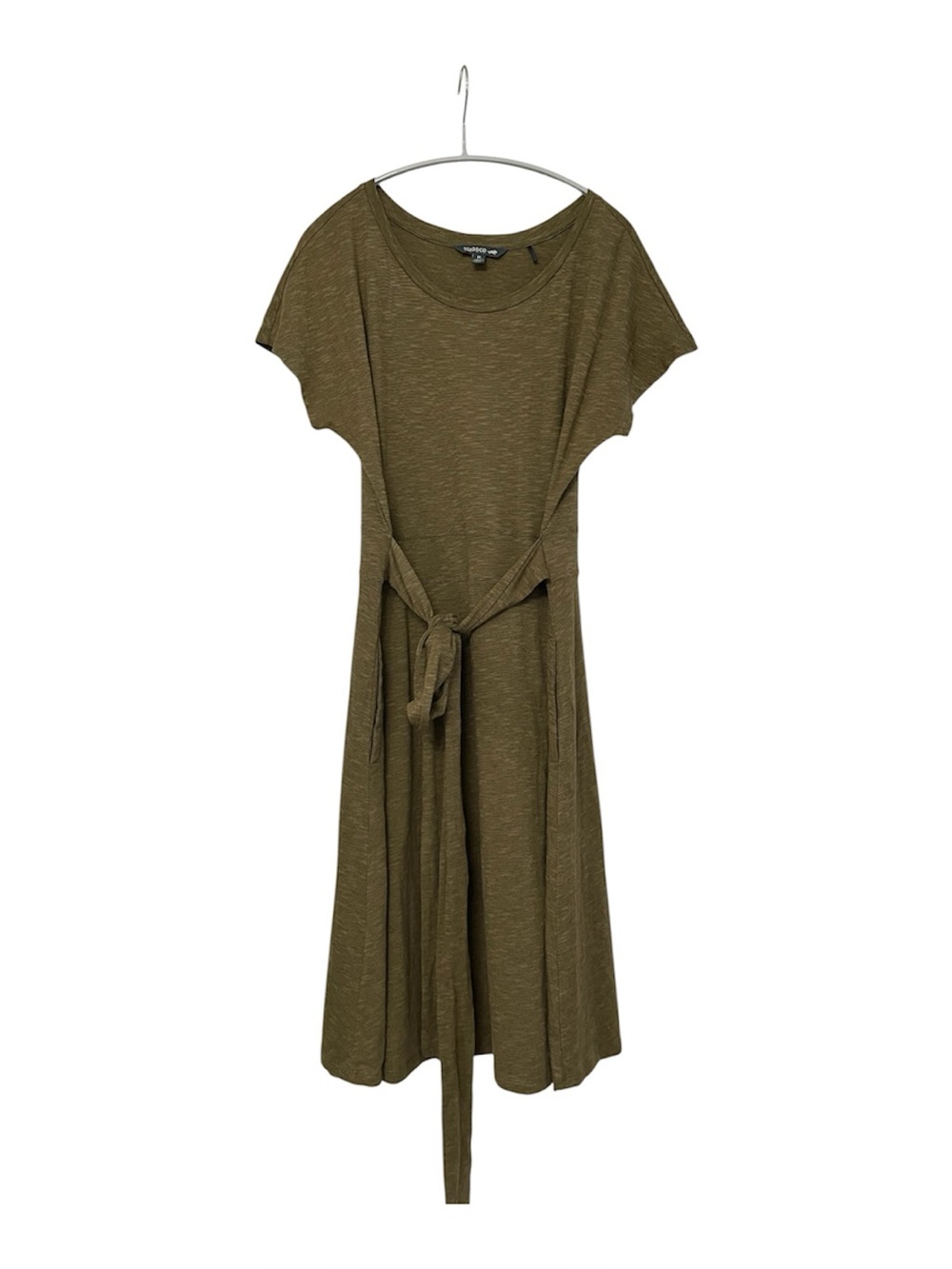 Toad & Co Olive Cue Wrap Short Sleeve Dress